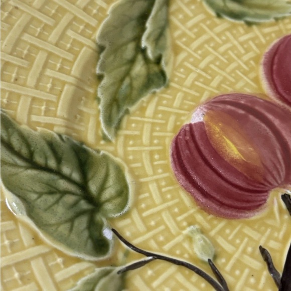 Zell Plates 8 1/2 Inch Salad Majolica Germany G S Georg Schminder Antique Qty 5 - Picture 6 of 8